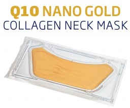  Hydrożelowa Maska Kolagenowa Na Szyję - Q10 Nano Gold