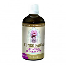 FUNGO FARM 100 ML Organizm bez Grzybów - płynny roztwór ziołowy Kompozycja ziołowa przeciw grzybom w organizmie
